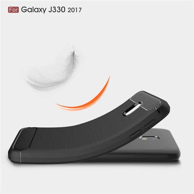 Whyes для Samsung Galaxy J3 2017 чехол J330 из углеродного волокна мягкий ТПУ тяжелый