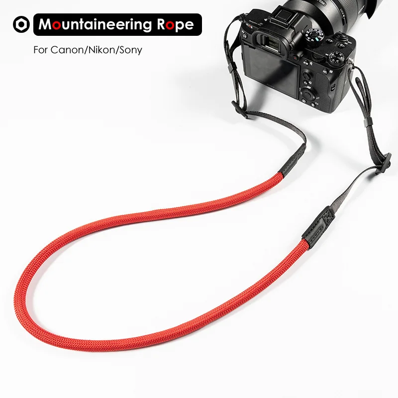 Яркий плетеный нейлоновый ремешок для альпинизма наплечный шейный ремень