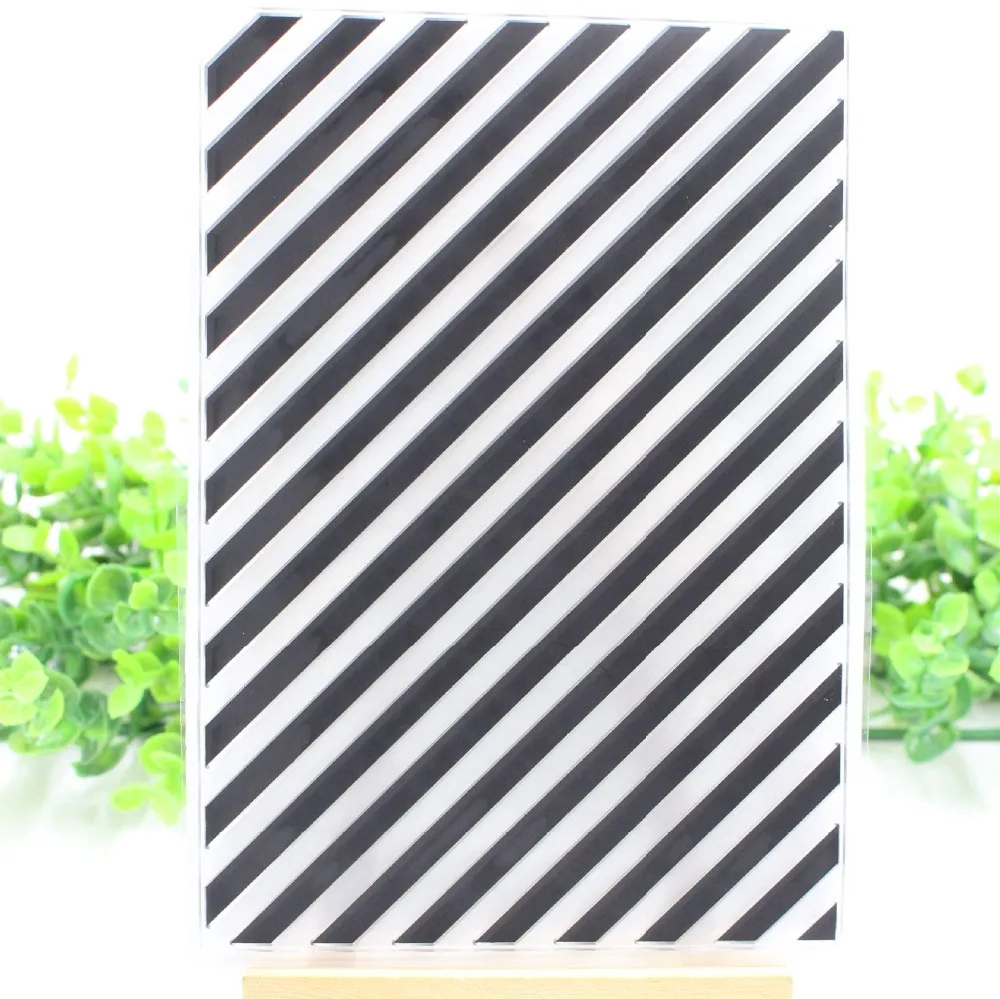 Ремесло полоса Прозрачный Очистить резиновый штамп для печати DIY Скрапбукинг