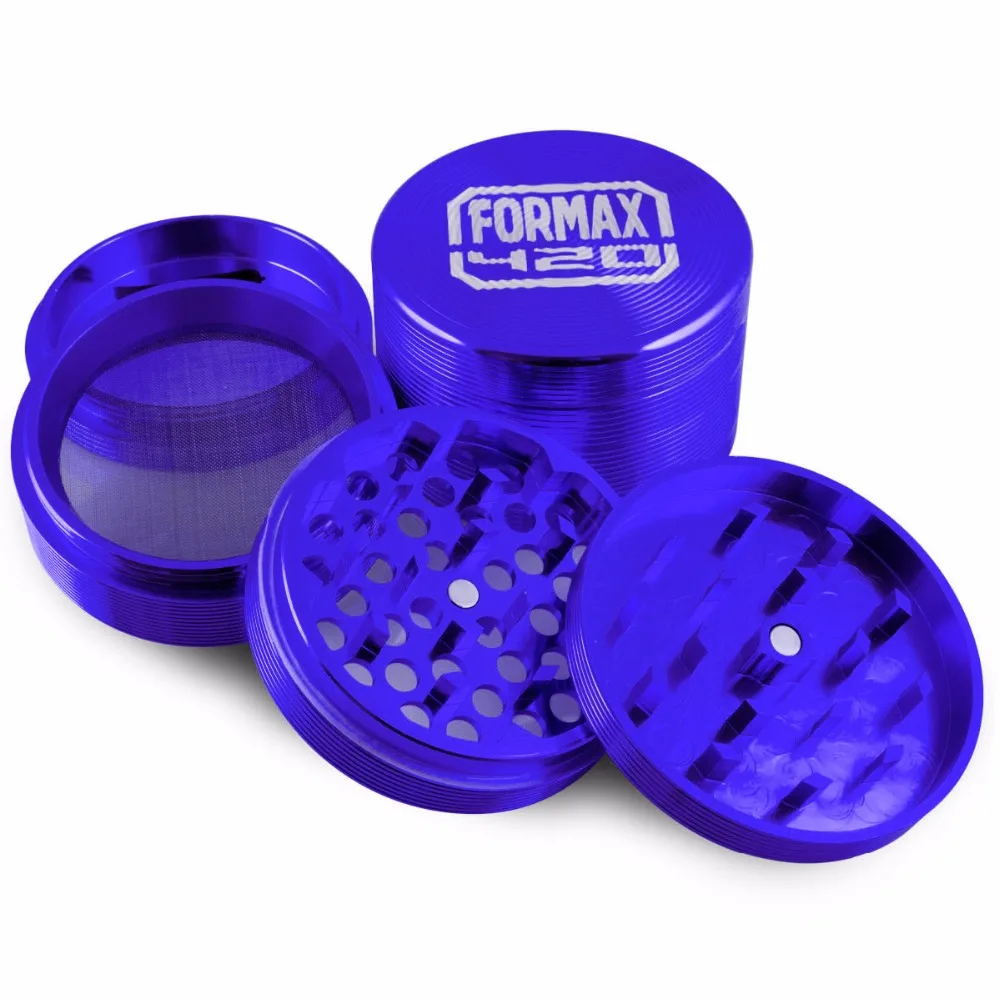 Formax420 2 5 дюйма/62 мм 4 шт. CNC синяя пульсация табака измельчитель с пыльцеуловителем
