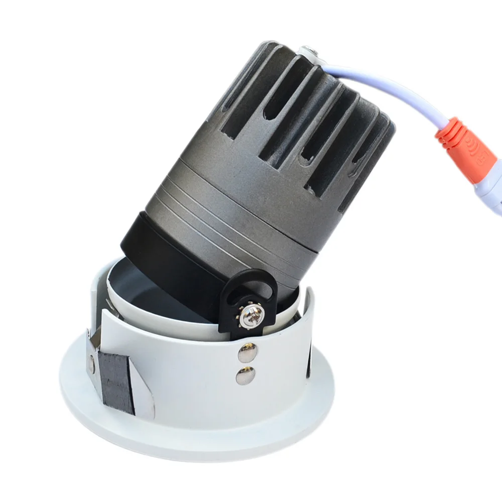 Led лампочка с регулируемой 7 Вт 10 потолочный COB светильник s AC85 265V светодиодные