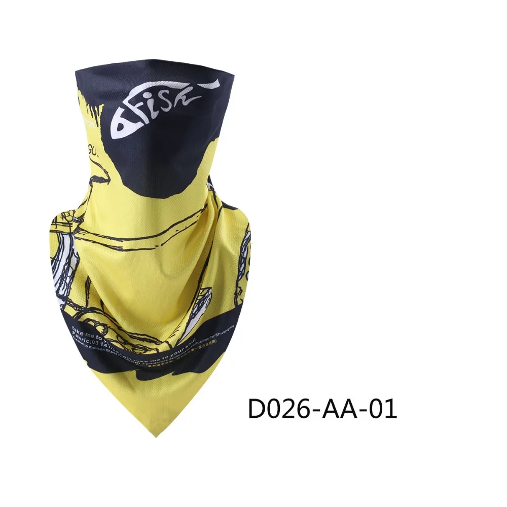 Маска для лица мотоциклетная треугольная летняя повязка на голову с животным