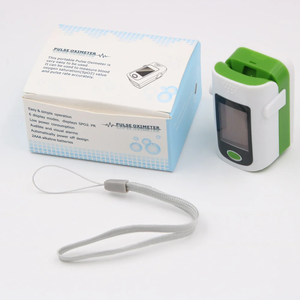 Портативный палец оксиметр медицинское оборудование Heartrate Monitor Saturometro аппарат для измерения пульса здоровья оксиметр - Цвет: green