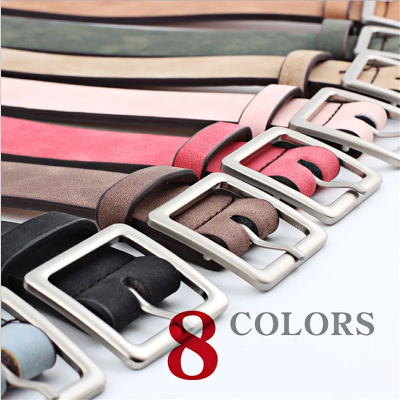 Ремень женский с квадратной классической пряжкой модный дизайнерский пояс