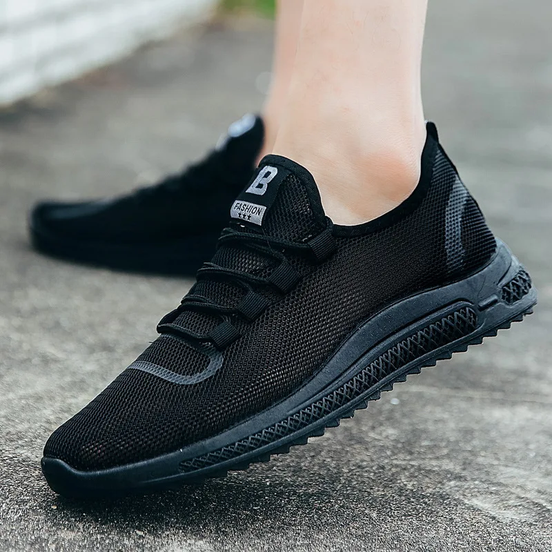 2018 Мужская обувь летние кроссовки Повседневная дышащая модная мужская на