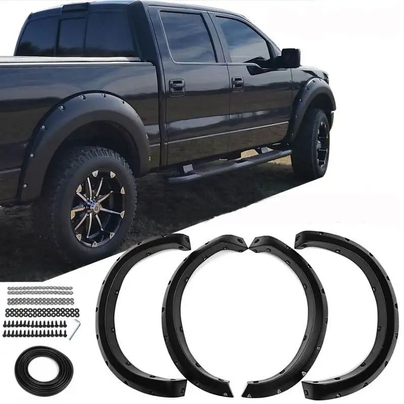 4 шт. автомобиль для арок арки колеса Ford 2009-2014 F150 черного цвета внедорожный колесо