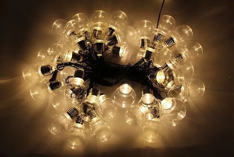 Новинка 20 светодиодный G45 Глобус подключаемый гирлянда вечерние Шаровые