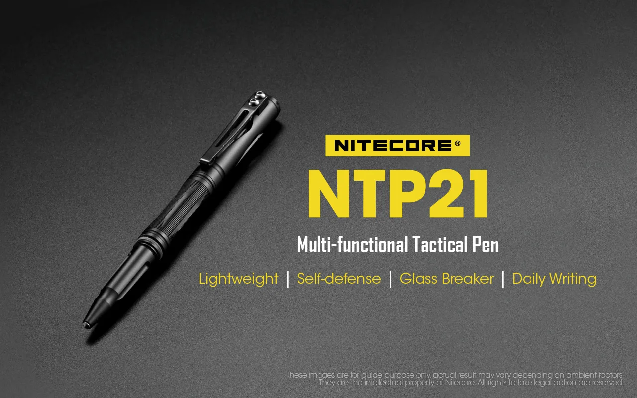 NITECORE NTP21 тактическая ручка многофункциональная Защитная ручка корпус из алюминиевого сплава с вольфрамовой головкой для стеклянного выключателя самозащиты