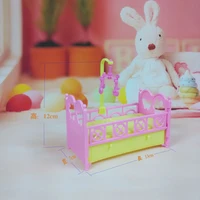 little doll carries furniture accessories play miniature toys crib fashion girls plastic girl toy 2021