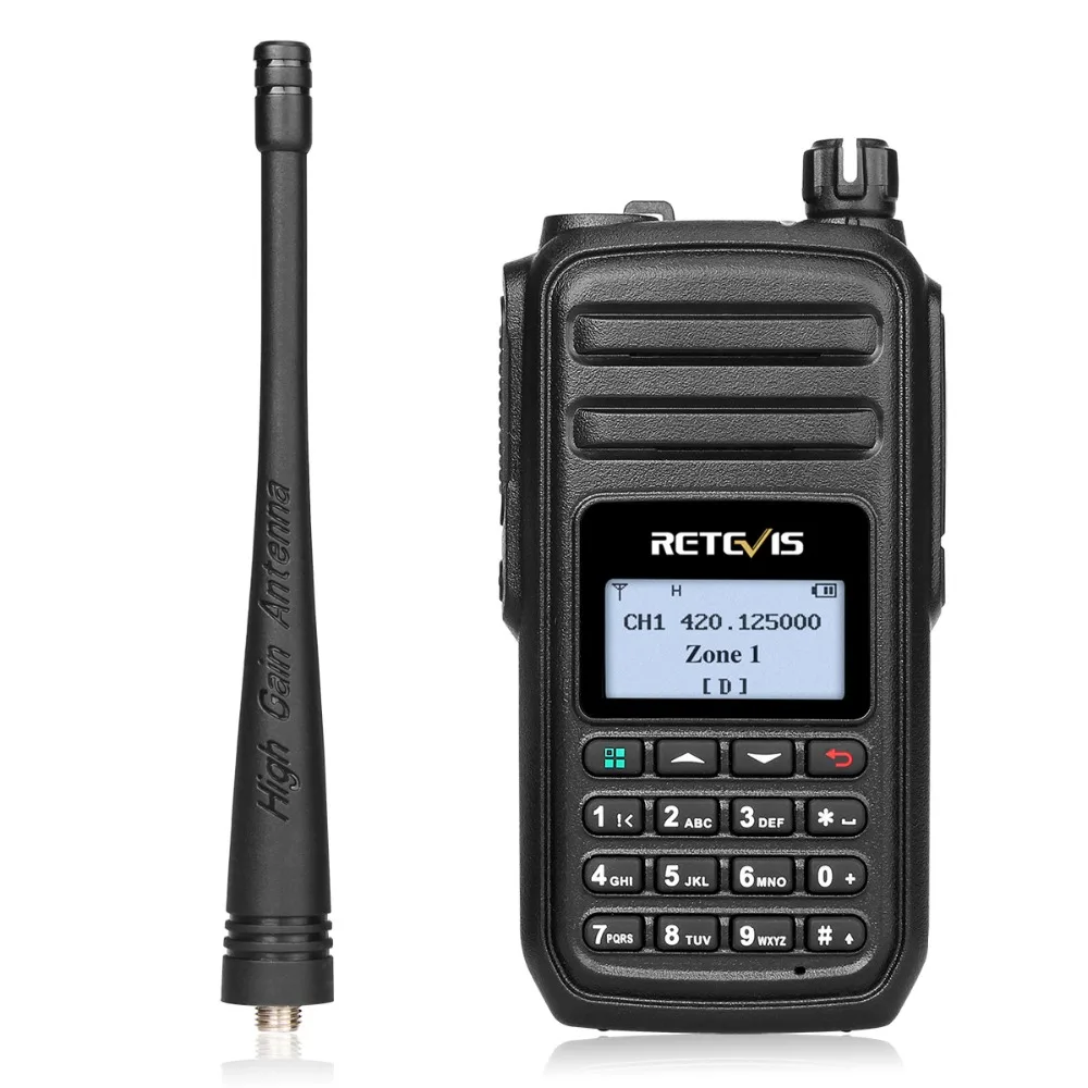 Retevis RT80 DMR радио цифровая рация UHF 400 480 МГц DCDM радиостанции VOX FM 2 Way Радио Amador Ham Hf