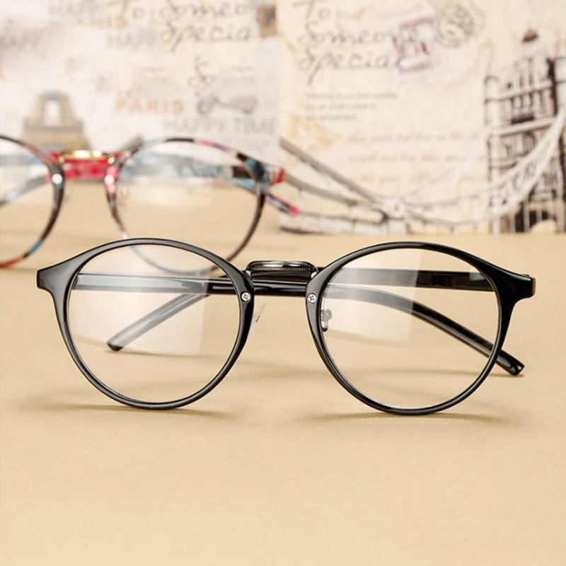 SO&ampEI Retro Round Women Glasses Frame Anti-Blu-ray Clear Lens Eyewear Eye Protection Men Optical Eyeglasses | Аксессуары для