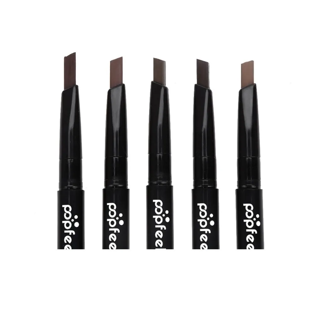 Popfeel Double-end Automatic Eyebrow Pencil Waterproof Pigment Long Lasting 5 colors eye Makeup Eye Brow Cosmetic | Красота и