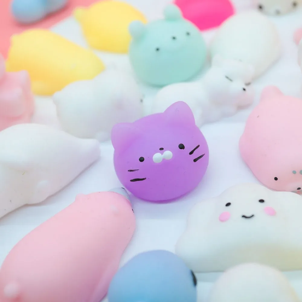Мини мягкое игрушка милые животные Антистресс мяч сжимает Mochi поднимающийся
