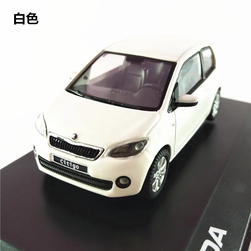 Abrex 1/43 масштабная модель автомобиля игрушки Skoda Citigo литая металлическая модель автомобиля игрушка для подарка, детей, коллекции, украшения
