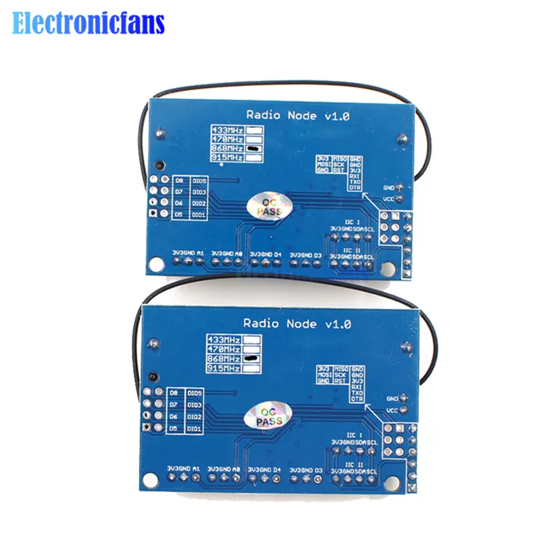 868 МГц LoRa радио узел V1.0 IOT беспроводной передачи Lora модуль RFM95 SX1276 для Arduino ATmega328P 3,7-12 В Антенна UFL