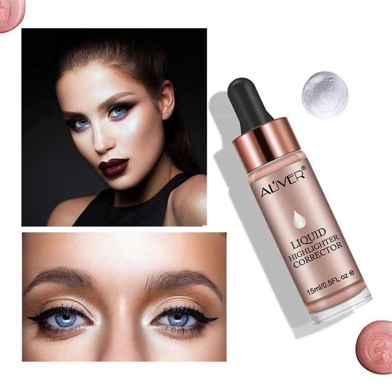 Аливер Жидкий Макияж хайлайтер крем консилер мерцающий Сияющий Алмазный макияж