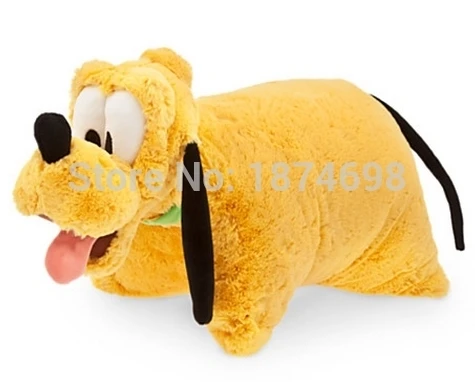 Pluto Dog Милый ребенок Микки Минни Плуто собака стежка ИА Ослик древесный бульдозей лошадь плюшевая кукла-подушка мягкая игрушка подушка 50*35 см - Цвет: Pluto Dog