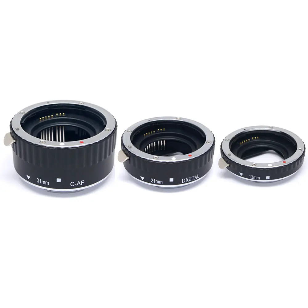 Meike металлическая Автофокус AF Макро Удлинитель для Canon EOS 5D Mark II III 6D 7D 60D 70D 600D 650D 700D T5i T4i