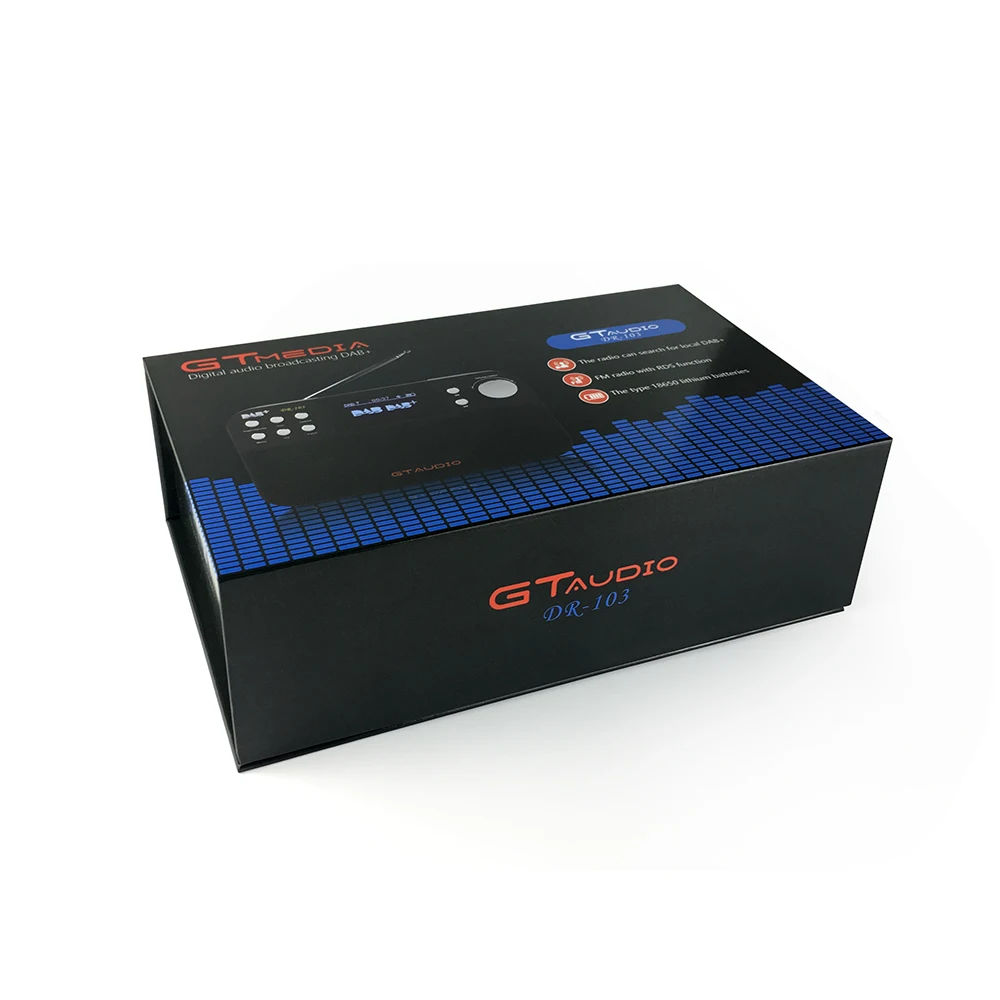 Горячая радио Профессиональный GTMedia DR-103B DAB радио Stero для Великобритании ЕС с Bluetooth Встроенный громкоговоритель простота в эксплуатации