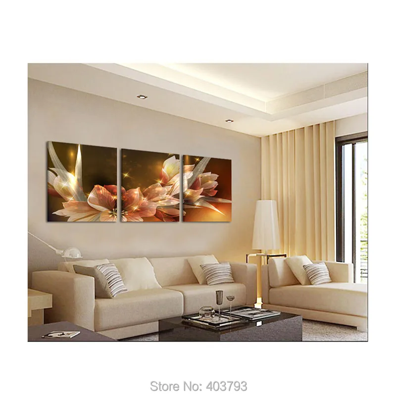 Розовые цветы золотые детские настенные художественные картины с принтом на