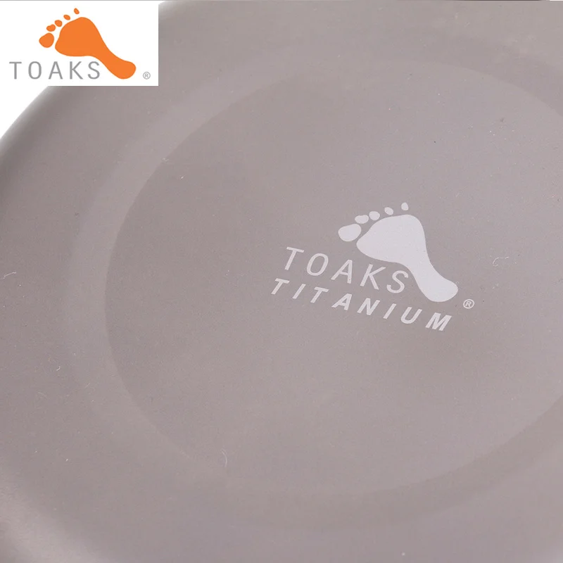 Ультралегкая титановая тарелка TOAKS посуда для кемпинга на открытом воздухе