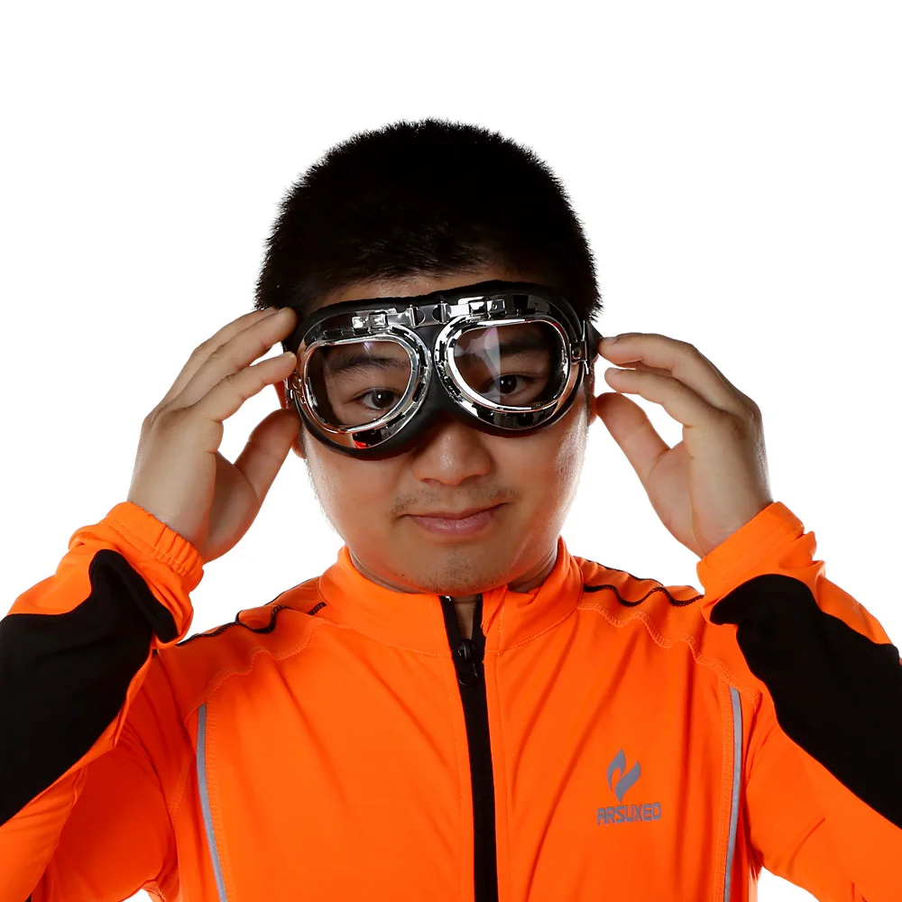 Мотоциклетный скутер с открытым лицом полукожаный шлем козырьком УФ очки Ретро