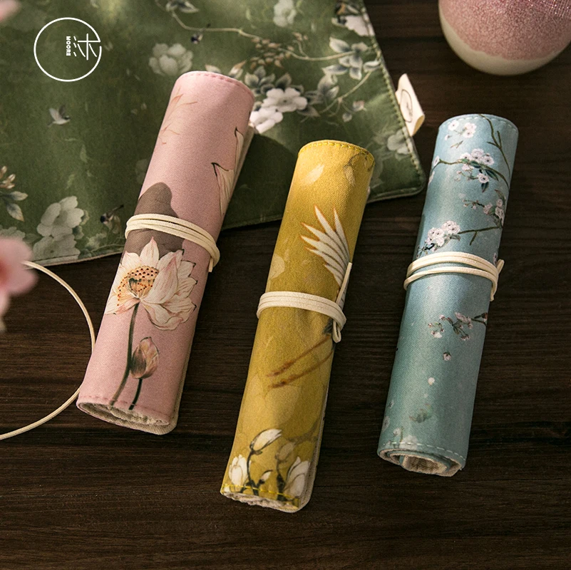 1 шт школьный пенал Эсколар Estuche коробка канцелярские дворец Стиль Портативный из парусины ручка Roll Up Bag Шторы карандаши
