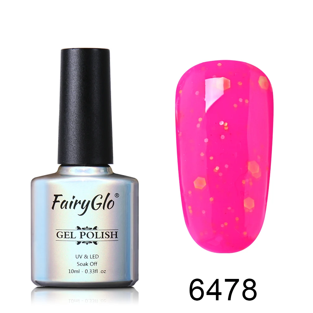 FairyGlo 10 мл сыр конфеты Гель-лак для ногтей замочить от УФ светодиодный Гель-лак длительный гель лак для ногтей нужно верхнее Базовое покрытие лак для ногтей - Цвет: 6478