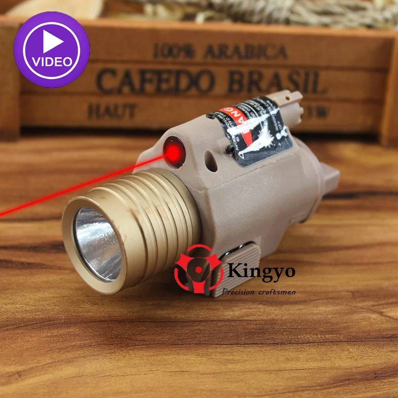 M6 светодиодный тактический вспышки светильник + красный лазер Optronics точность с