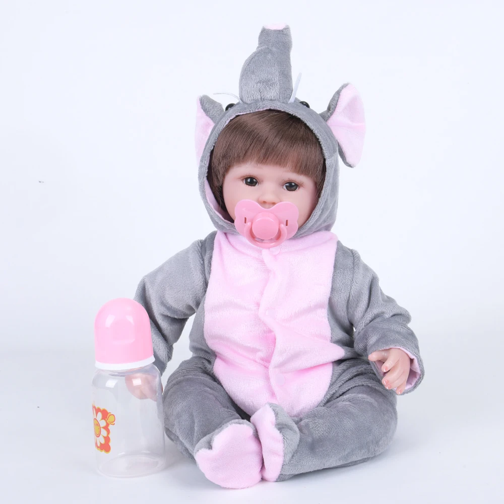 18 &quot45 см силиконовые виниловые куклы reborn для детей игрушки девочек подарок bebe
