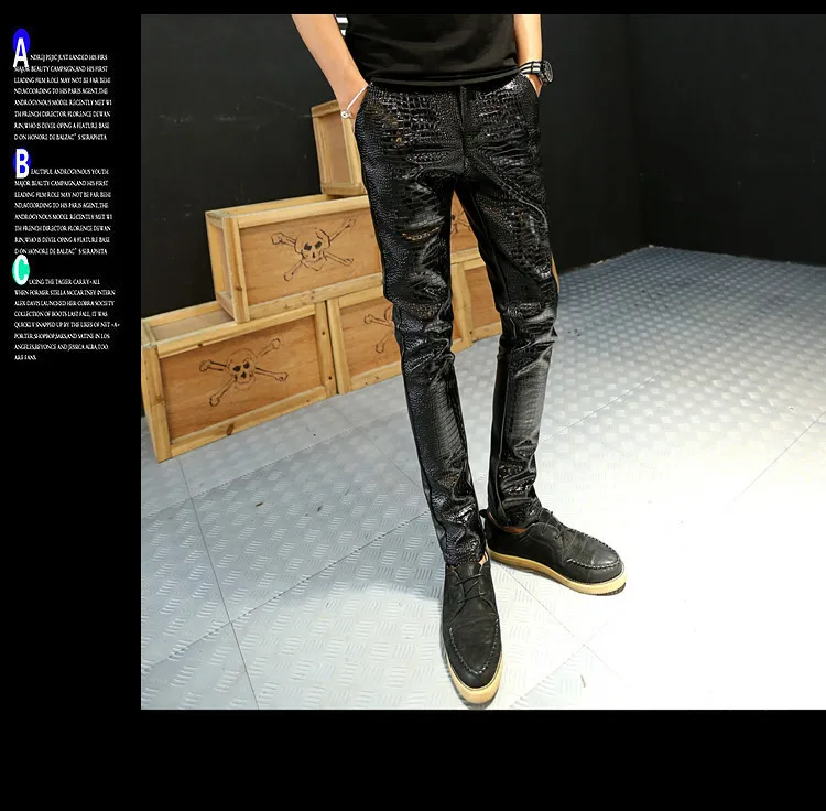 2016 осенне зимние повседневные узкие брюки на молнии черные мужские шаровары из