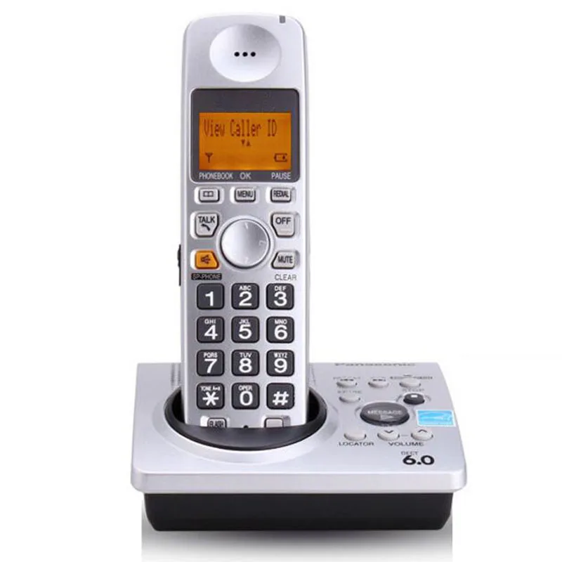 Dect 6 0 Цифровая беспроводная система ответа телефон с ID звонка Handfree подсветка