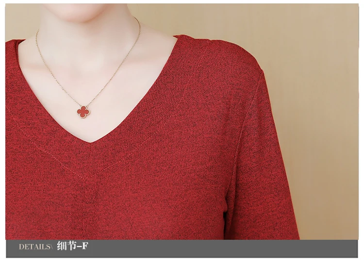 Blusas Mujer De Moda Осень Зима повседневные женские топы и блузки плюс размер 5xl винтажный Дамский пуловер с v-образным вырезом Длинные рубашки