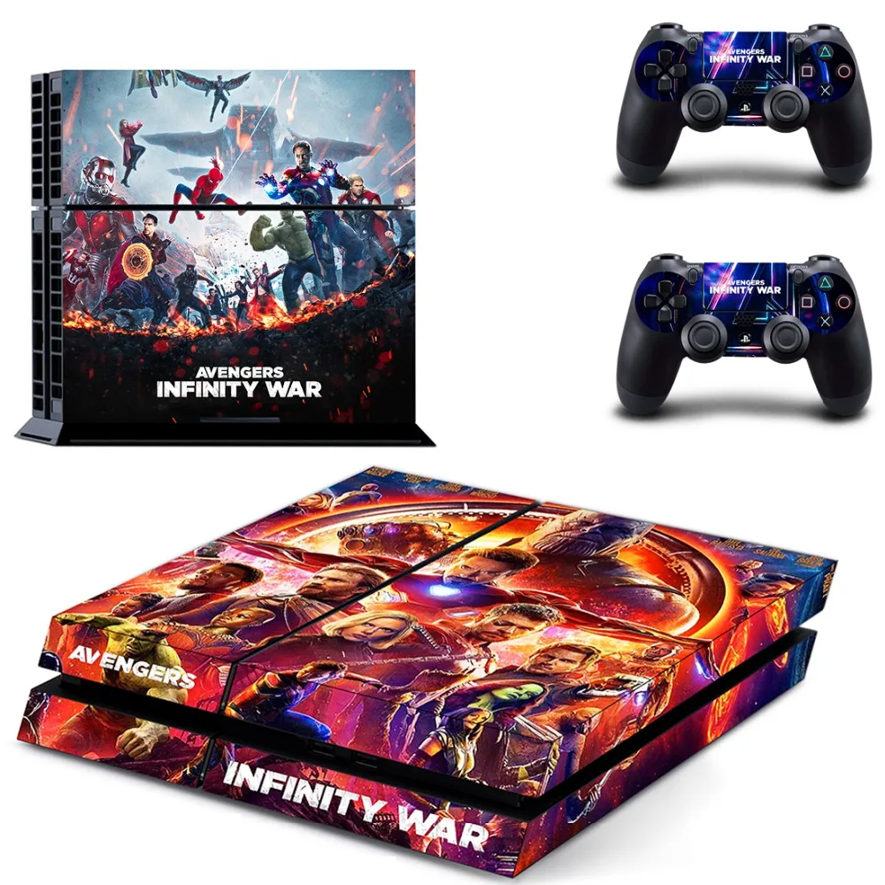 Виниловая наклейка на кожу Мстители Бесконечность войны PS4 для консоли Sony Playstation 4