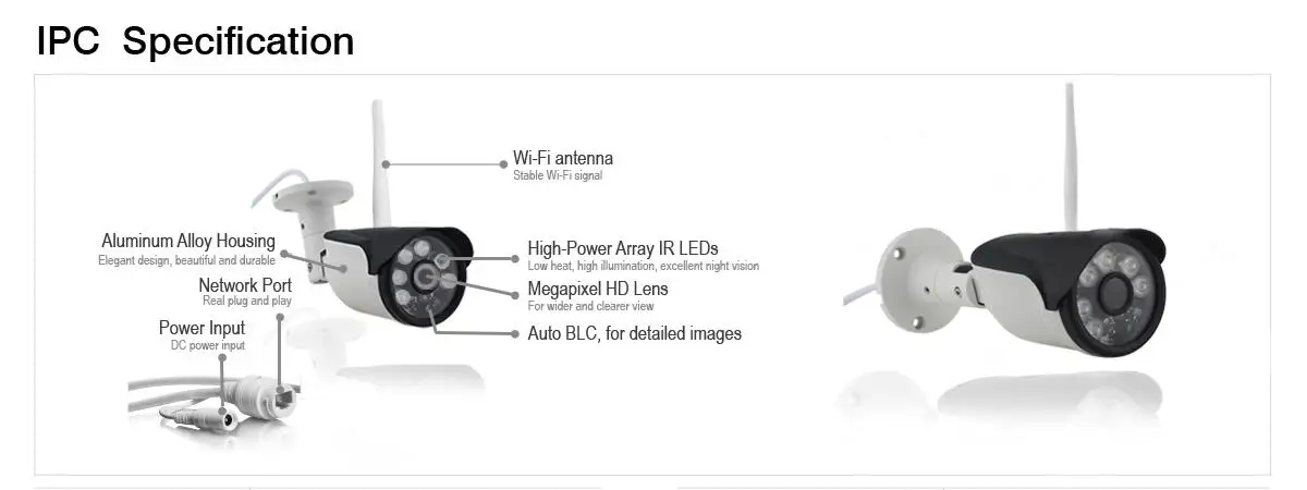 UPS POST Домашняя безопасность беспроводная HD 2MP 1080P Беспроводная ip-камера NVR