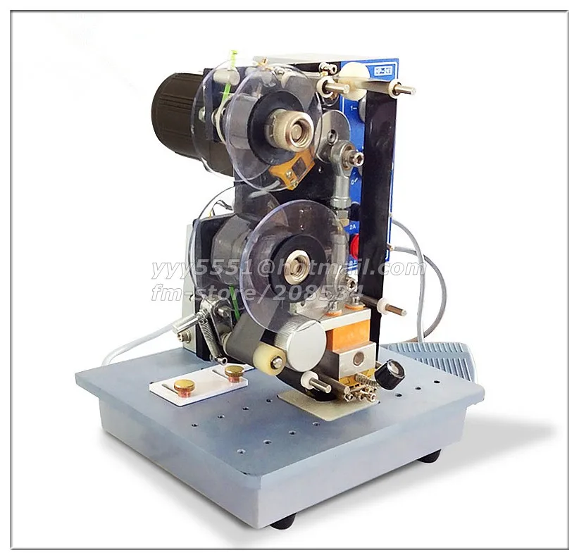 Ручная машина для горячего тиснения нанесения кодировки + 2 рулона черная Золотая