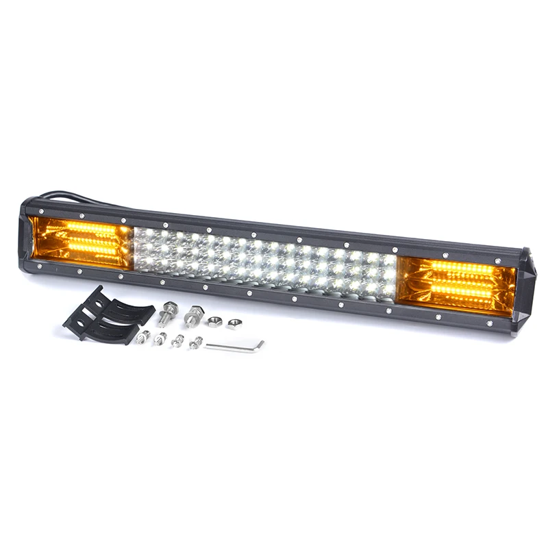 1 pcs light LED бар 20 дюймов 288 W светодиодный свет бар 5 режимов туман combo водонепроницаемый IP67 автомобиля Лодка offroad уровни для вождения фары работы - Цвет: 1 pcs light