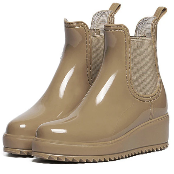 Новинка осенние непромокаемые сапоги женские водонепроницаемые резиновые