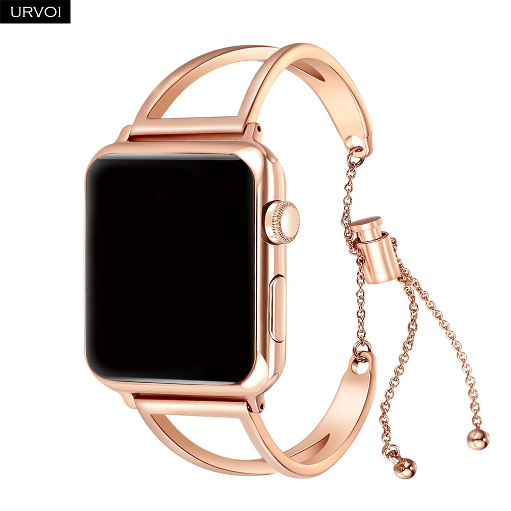 URVOI ремешок для Apple Watch манжета из нержавеющей стали iWatch девушка мода запястье