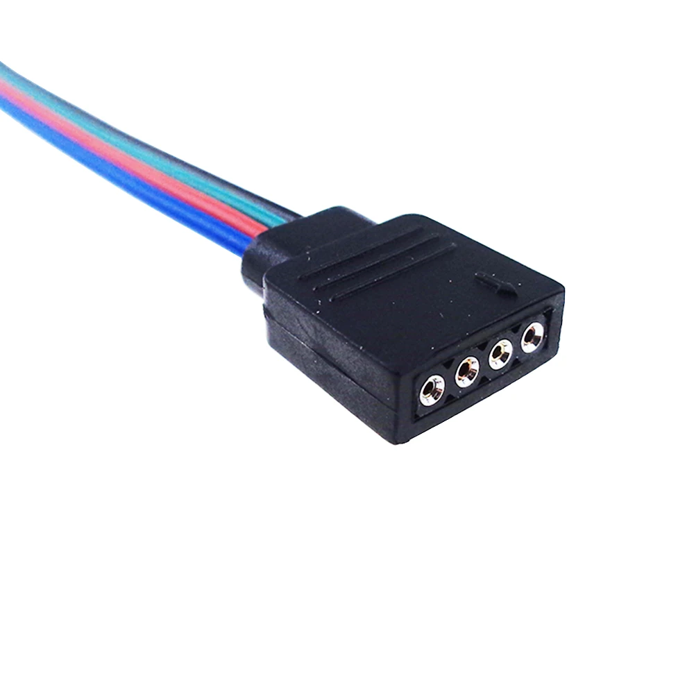 RGB 4 контактный Штекерный соединительный кабель провод для 5050 2835 3528 3014