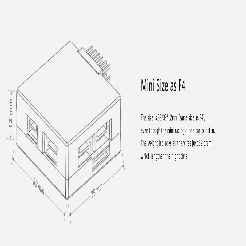 2 шт. новейшая модель Radiolink MINI PIX Базовая конфигурация без GPS Аксессуары для