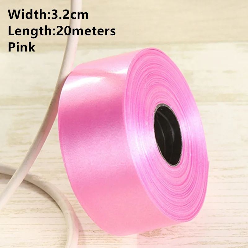 3.2cm Pink Новинка 1 рулон Width1cm-3.2cm бумажная лента ветровой колокольчик может быть завязана с воздушным шаром может быть разорвана пластиковые ленты можно свернуть ленту - Цвет: 3.2cm Pink