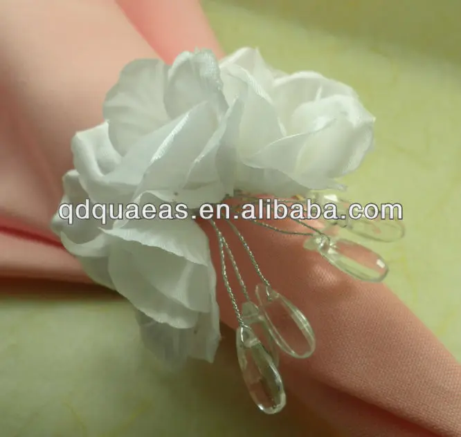 

Жемчужное кристаллическое кольцо для салфетки из Шелкового цветка, держатель для салфеток