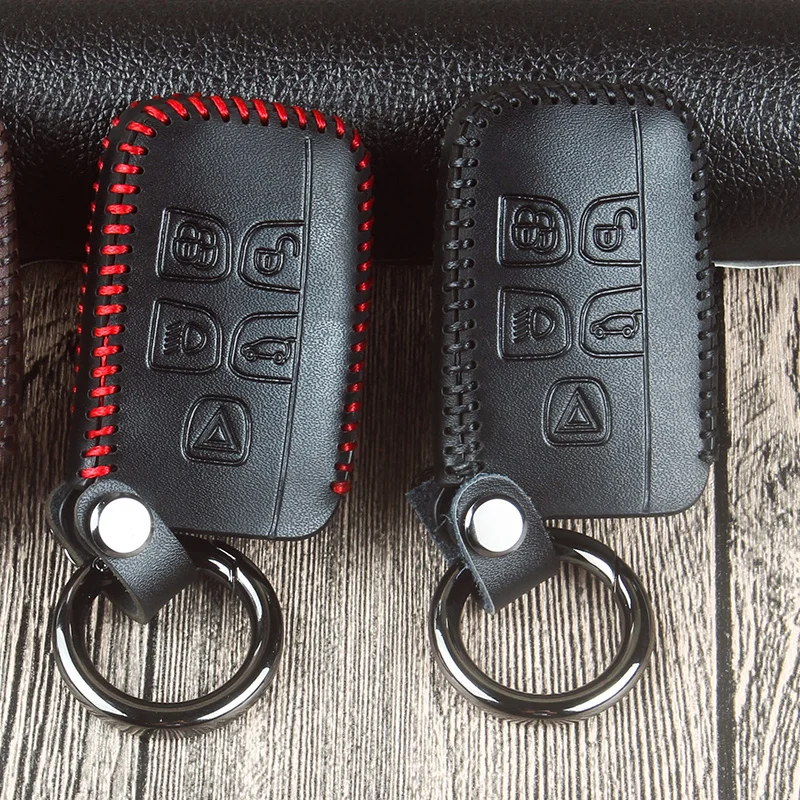 Кожаный чехол для автомобильных ключей высокого качества Land Rover Range Freelander Evoque