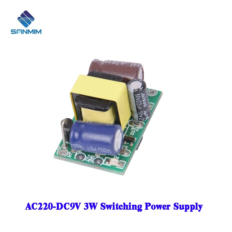 1 шт. SANMIN AC220V к DC9V 400MA 3 Вт источник питания изолированный импульсный модуль от 220 В