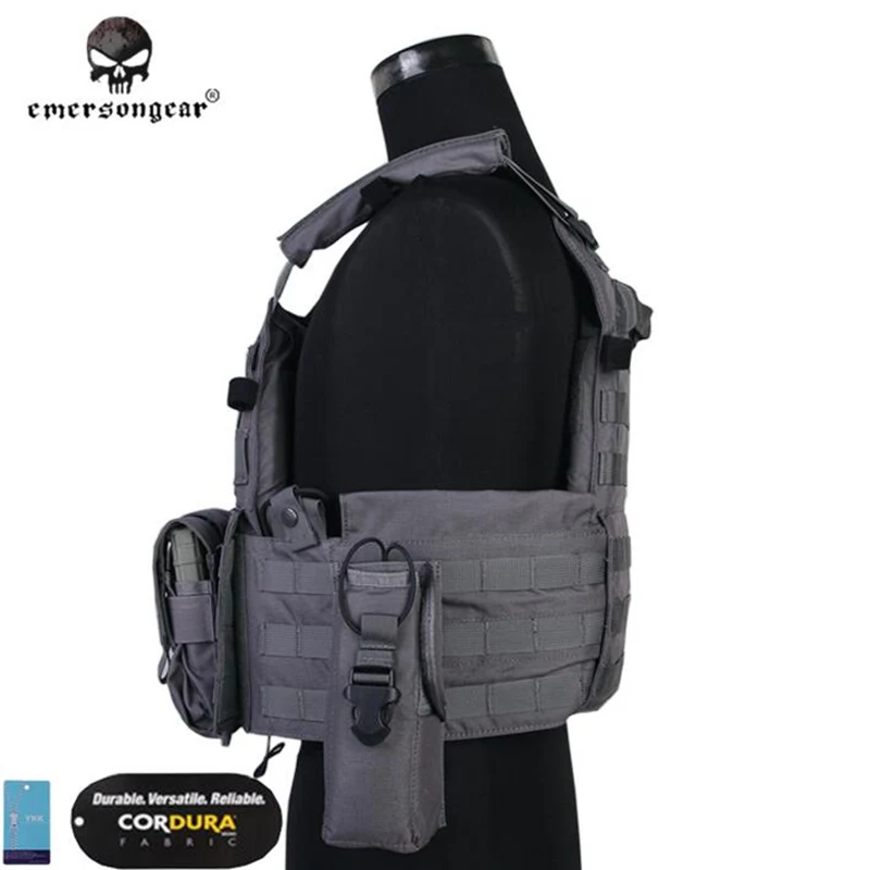 Emersongear LBT6094A стиль жилет Перевозчик тела Броня с 3 мешками страйкбол Пейнтбол военная армейская боевая техника WG волк серый