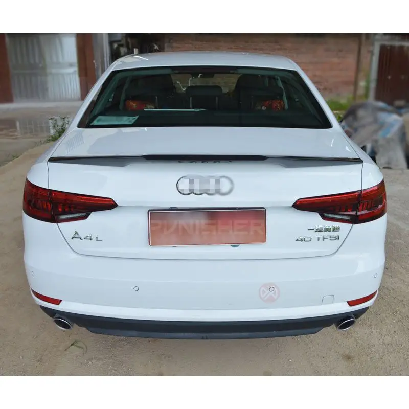 Для Audi A4 B9 спойлер из углеродного волокна задний багажник спойлер крыло для B9 4-дверный для салона Sedan