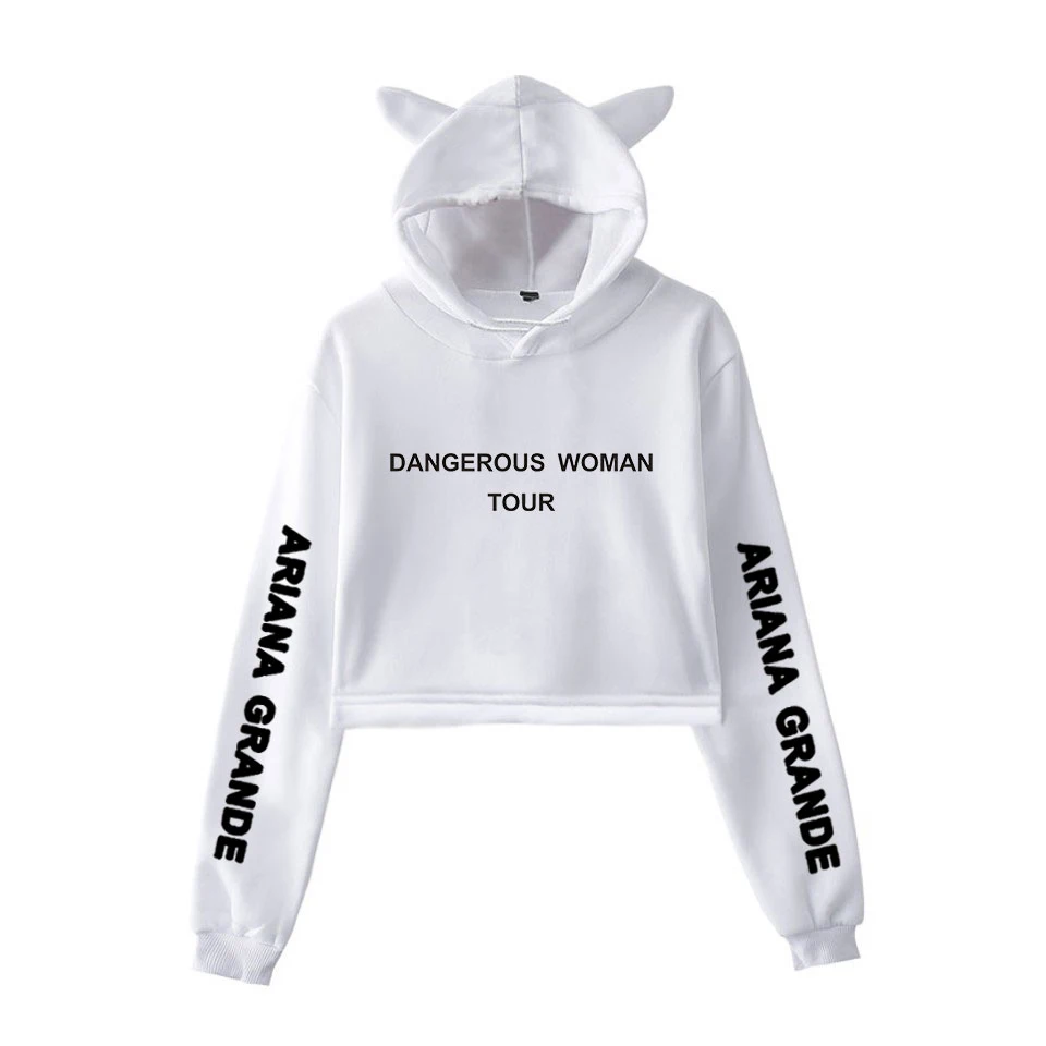 Frdun Tommy Ариана Гранде Последняя Мода так тренд sala кота Топ Для женщин толстовки Sexy Kpop Harajuku больших размеров
