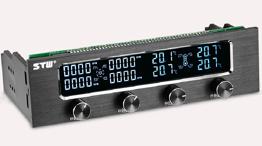 Контроллер скорости вентилятора 4 комплекта можно выключить алюминиевый сплав