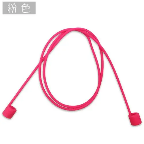 70CM pink Для Apple airpods ремешок, аксессуары для наушников, анти-потеря, ремешок для наушников Apple, силиконовая веревка для наушников Air Pods 1 2 - Цвет: 70CM pink